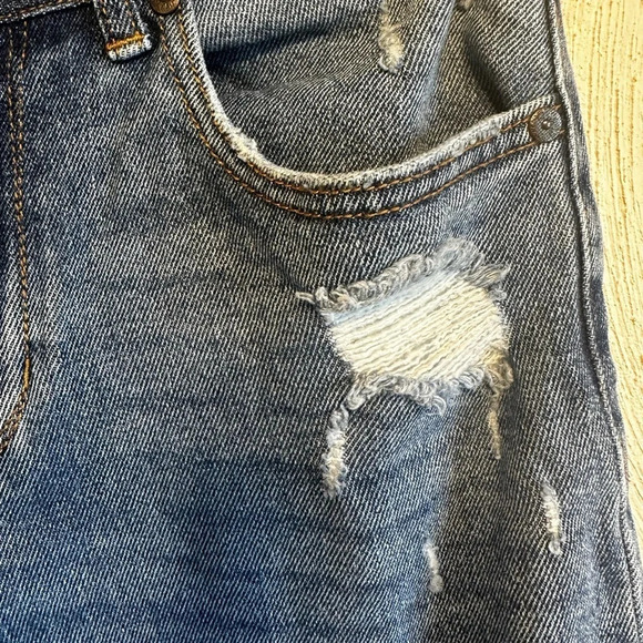 ReWash  Hi-rise straight leg raw hem jeans. Size 27”. - Picture 5 of 10